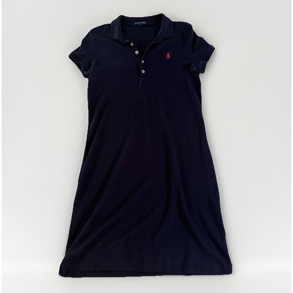 Polo by Ralph Lauren Dresses & Skirts - Ralph Lauren Navy Polo Shirt Dress Sporty Preppy Cotton Knit Short Sleeve M